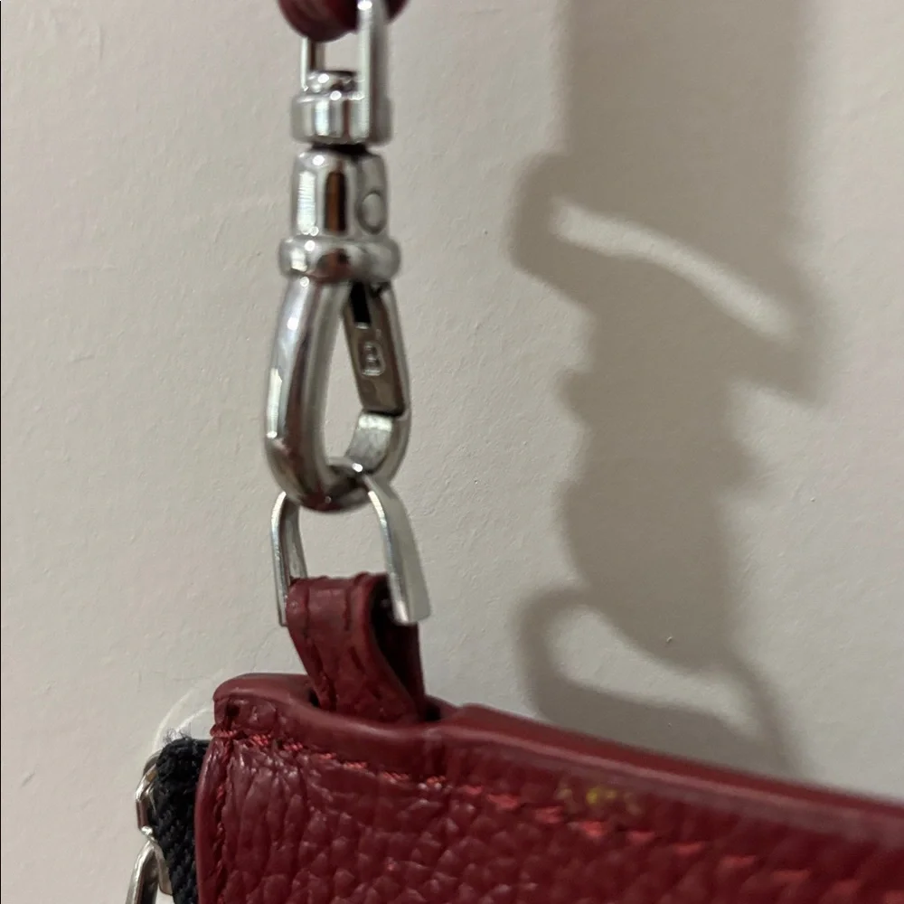 Bandolier Burgundy Slim Zipper Pouch + Strap